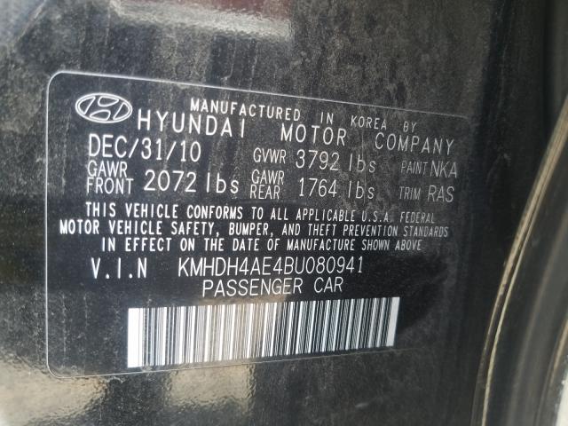 Photo 9 VIN: KMHDH4AE4BU080941 - HYUNDAI ELANTRA GL 