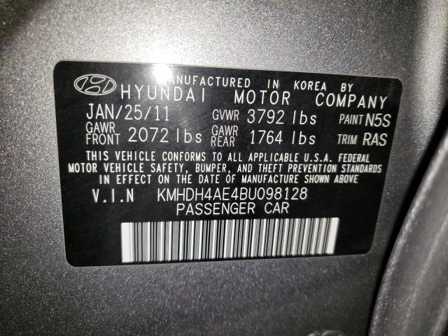 Photo 9 VIN: KMHDH4AE4BU098128 - HYUNDAI ELANTRA GL 