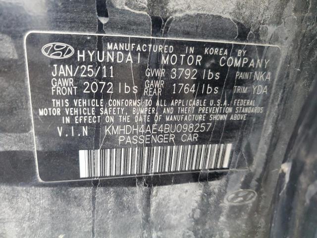 Photo 11 VIN: KMHDH4AE4BU098257 - HYUNDAI ELANTRA GL 