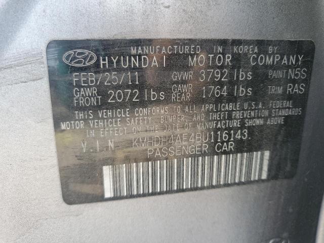 Photo 9 VIN: KMHDH4AE4BU116143 - HYUNDAI ELANTRA GL 