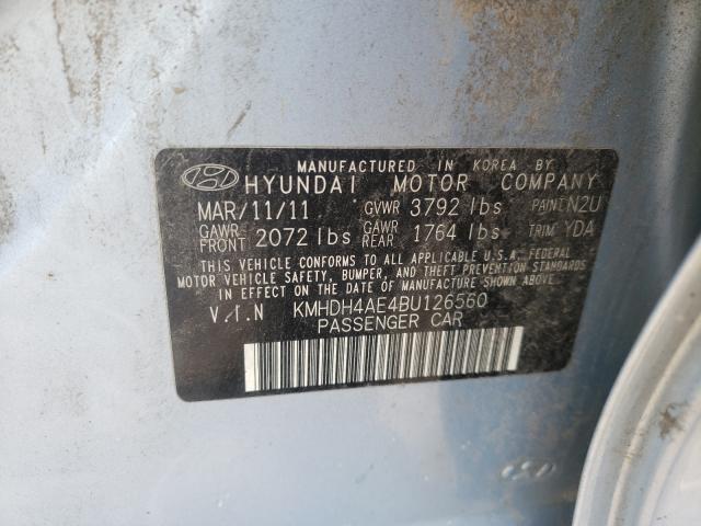 Photo 9 VIN: KMHDH4AE4BU126560 - HYUNDAI ELANTRA GL 