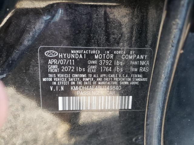 Photo 11 VIN: KMHDH4AE4BU149840 - HYUNDAI ELANTRA GL 