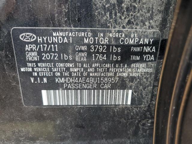 Photo 9 VIN: KMHDH4AE4BU158957 - HYUNDAI ELANTRA GL 