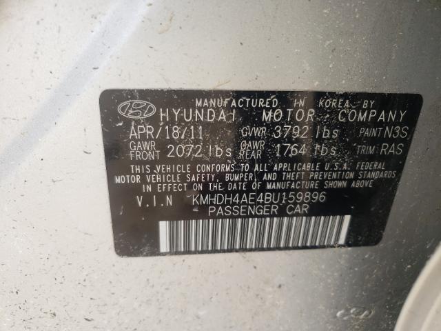 Photo 9 VIN: KMHDH4AE4BU159896 - HYUNDAI ELANTRA GL 