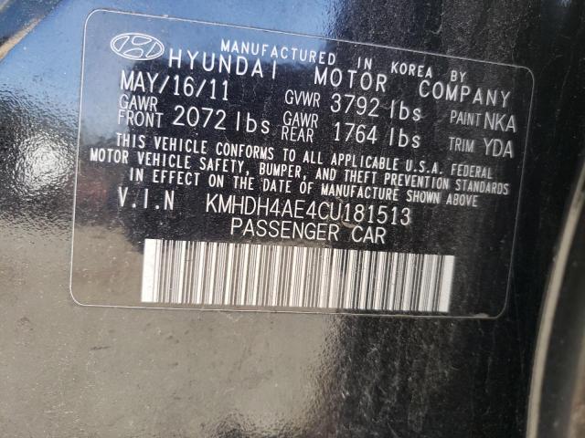 Photo 11 VIN: KMHDH4AE4CU181513 - HYUNDAI ELANTRA 