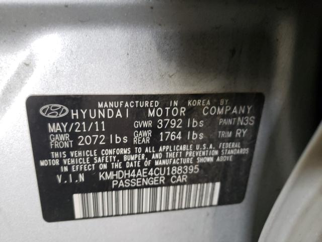 Photo 9 VIN: KMHDH4AE4CU188395 - HYUNDAI ELANTRA GL 