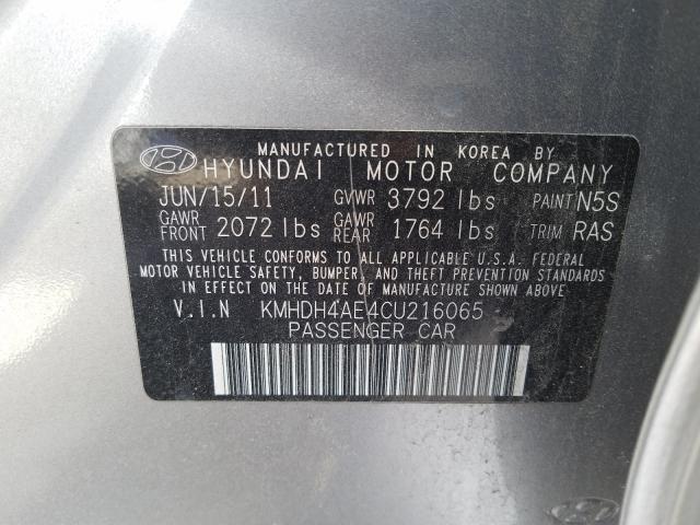 Photo 9 VIN: KMHDH4AE4CU216065 - HYUNDAI ELANTRA GL 