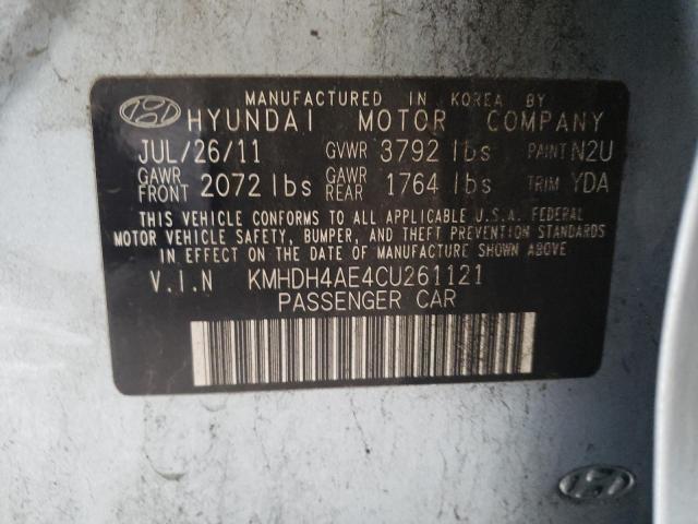 Photo 12 VIN: KMHDH4AE4CU261121 - HYUNDAI ELANTRA GL 