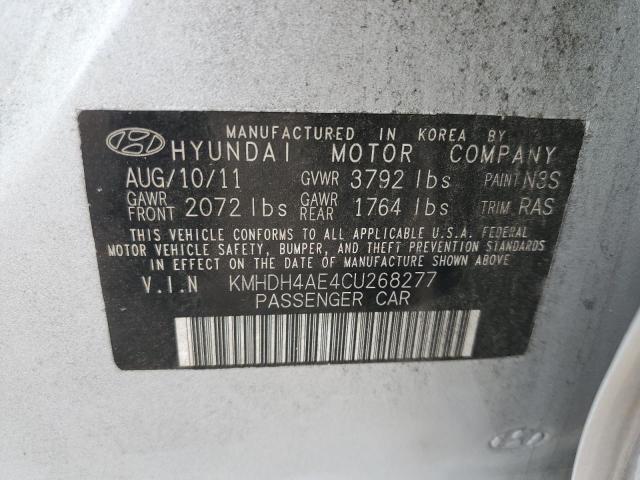 Photo 11 VIN: KMHDH4AE4CU268277 - HYUNDAI ELANTRA GL 