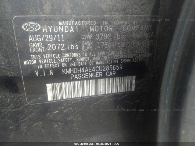 Photo 8 VIN: KMHDH4AE4CU285659 - HYUNDAI ELANTRA 