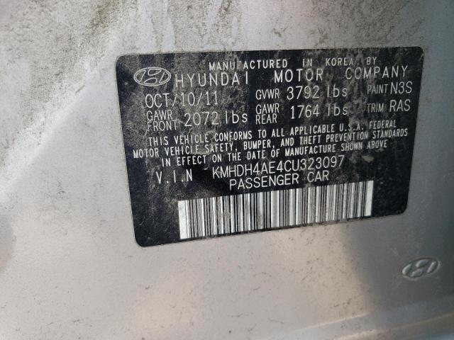 Photo 12 VIN: KMHDH4AE4CU323097 - HYUNDAI ELANTRA GL 