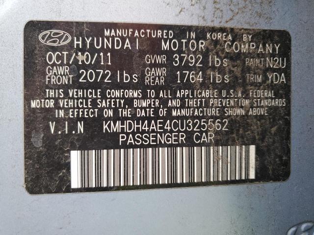 Photo 12 VIN: KMHDH4AE4CU325562 - HYUNDAI ELANTRA GL 