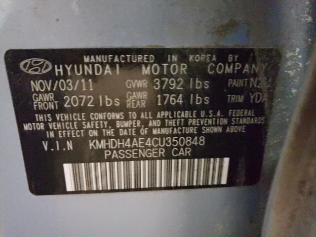 Photo 9 VIN: KMHDH4AE4CU350848 - HYUNDAI ELANTRA GL 