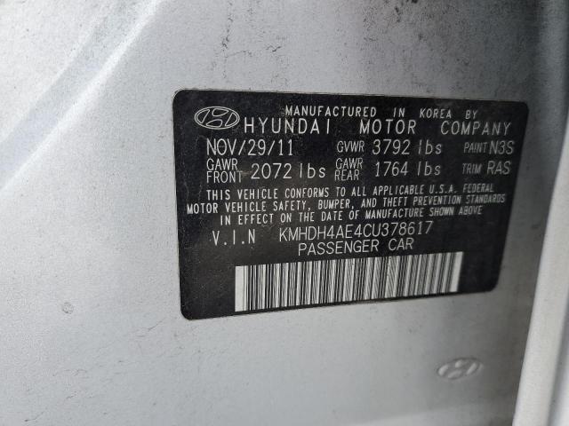 Photo 12 VIN: KMHDH4AE4CU378617 - HYUNDAI ELANTRA GL 