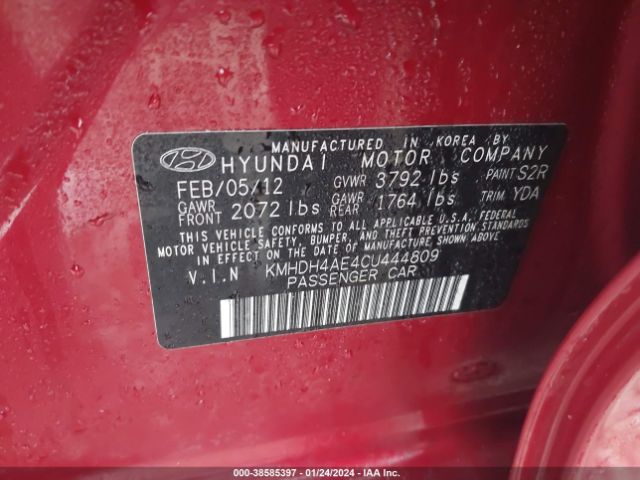 Photo 8 VIN: KMHDH4AE4CU444809 - HYUNDAI ELANTRA 