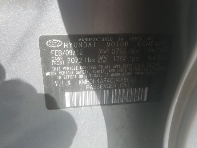 Photo 9 VIN: KMHDH4AE4CU448651 - HYUNDAI ELANTRA GL 