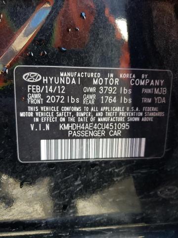 Photo 11 VIN: KMHDH4AE4CU451095 - HYUNDAI ELANTRA GL 