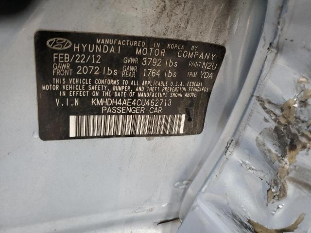 Photo 11 VIN: KMHDH4AE4CU462713 - HYUNDAI ELANTRA GL 