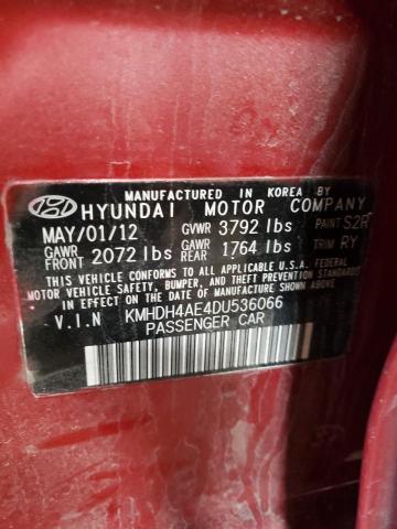 Photo 11 VIN: KMHDH4AE4DU536066 - HYUNDAI ELANTRA GL 