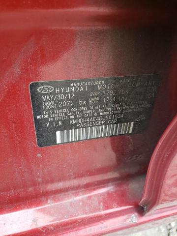 Photo 12 VIN: KMHDH4AE4DU561534 - HYUNDAI ELANTRA GL 