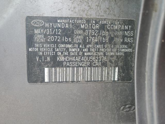 Photo 11 VIN: KMHDH4AE4DU562375 - HYUNDAI ELANTRA 