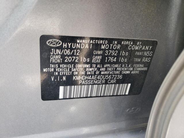 Photo 9 VIN: KMHDH4AE4DU567236 - HYUNDAI ELANTRA GL 