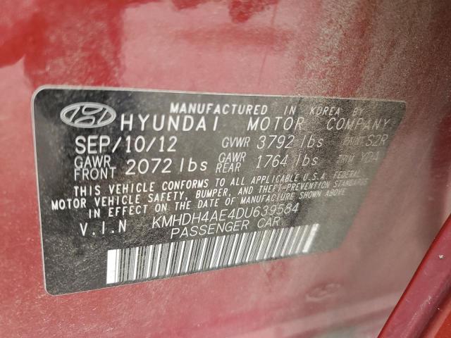 Photo 11 VIN: KMHDH4AE4DU639584 - HYUNDAI ELANTRA 