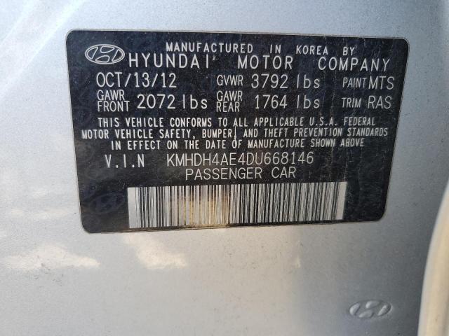 Photo 11 VIN: KMHDH4AE4DU668146 - HYUNDAI ELANTRA GL 