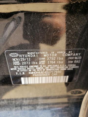 Photo 11 VIN: KMHDH4AE4DU717930 - HYUNDAI ELANTRA GL 