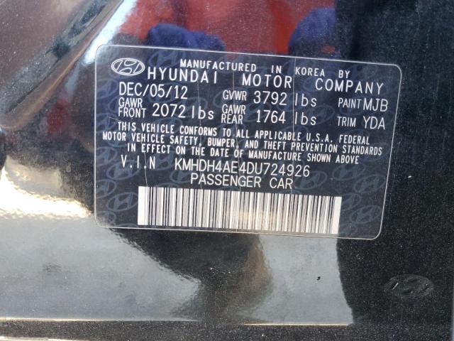 Photo 11 VIN: KMHDH4AE4DU724926 - HYUNDAI ELANTRA GL 