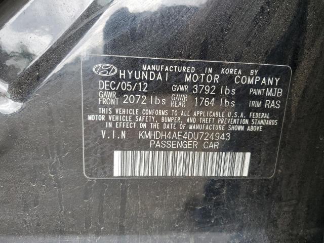 Photo 11 VIN: KMHDH4AE4DU724943 - HYUNDAI ELANTRA GL 