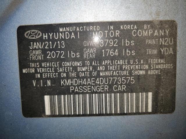 Photo 11 VIN: KMHDH4AE4DU773575 - HYUNDAI ELANTRA GL 