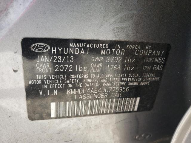 Photo 9 VIN: KMHDH4AE4DU775956 - HYUNDAI ELANTRA GL 