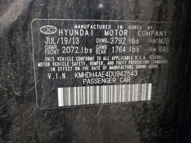 Photo 12 VIN: KMHDH4AE4DU942543 - HYUNDAI ELANTRA GL 