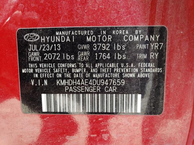 Photo 11 VIN: KMHDH4AE4DU947659 - HYUNDAI ELANTRA 