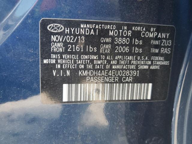 Photo 11 VIN: KMHDH4AE4EU028391 - HYUNDAI ELANTRA 