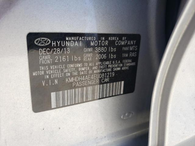 Photo 11 VIN: KMHDH4AE4EU081219 - HYUNDAI ELANTRA 