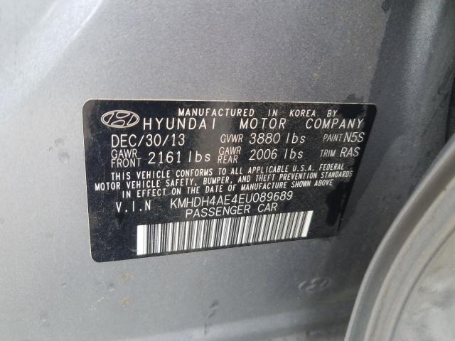 Photo 9 VIN: KMHDH4AE4EU089689 - HYUNDAI ELANTRA SE 