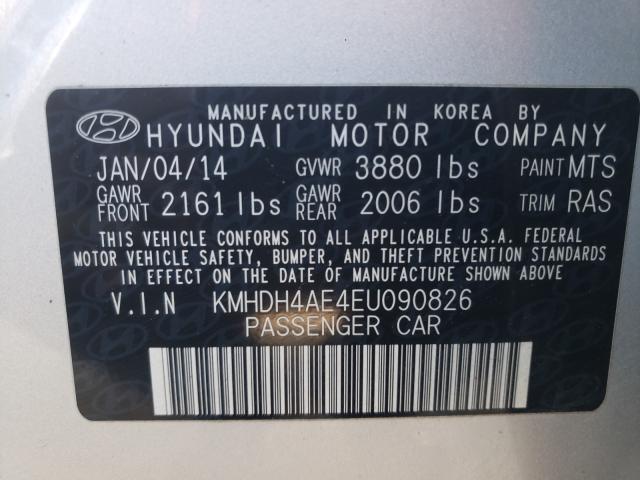 Photo 9 VIN: KMHDH4AE4EU090826 - HYUNDAI ELANTRA SE 