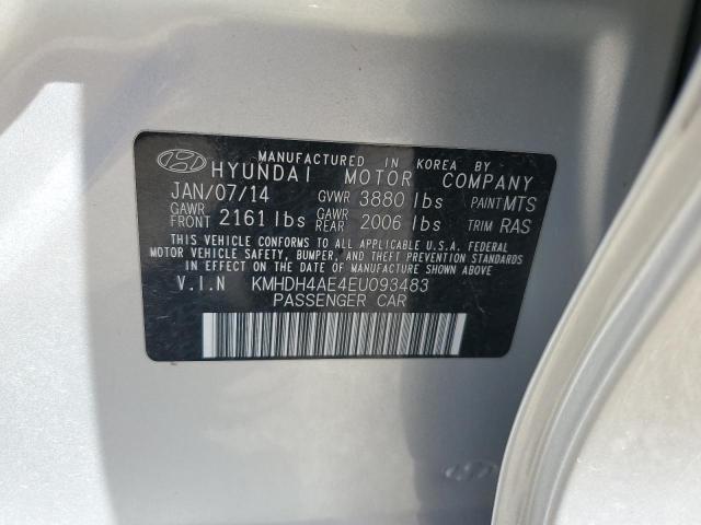 Photo 11 VIN: KMHDH4AE4EU093483 - HYUNDAI ELANTRA 