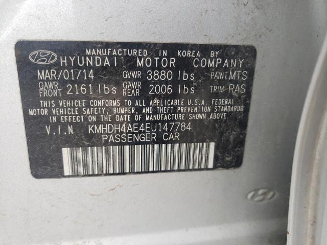 Photo 11 VIN: KMHDH4AE4EU147784 - HYUNDAI ELANTRA SE 