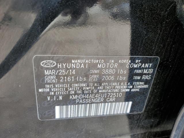 Photo 11 VIN: KMHDH4AE4EU172510 - HYUNDAI ELANTRA SE 