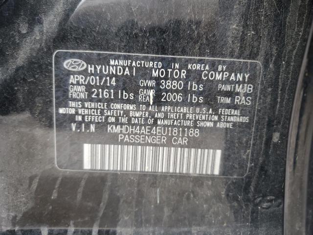 Photo 11 VIN: KMHDH4AE4EU181188 - HYUNDAI ELANTRA 