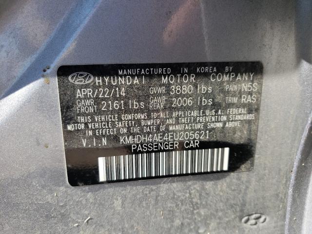 Photo 9 VIN: KMHDH4AE4EU205621 - HYUNDAI ELANTRA SE 