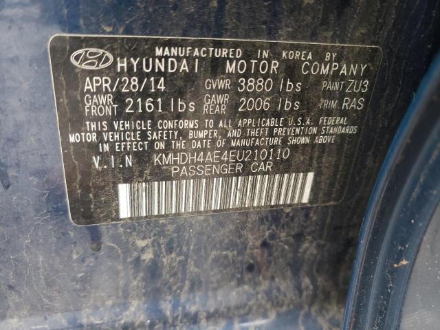 Photo 11 VIN: KMHDH4AE4EU210110 - HYUNDAI ELANTRA SE 