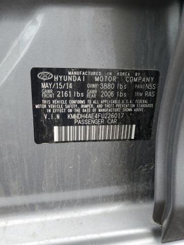 Photo 11 VIN: KMHDH4AE4FU226017 - HYUNDAI ELANTRA SE 