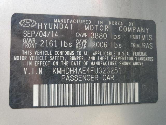 Photo 11 VIN: KMHDH4AE4FU323251 - HYUNDAI ELANTRA SE 