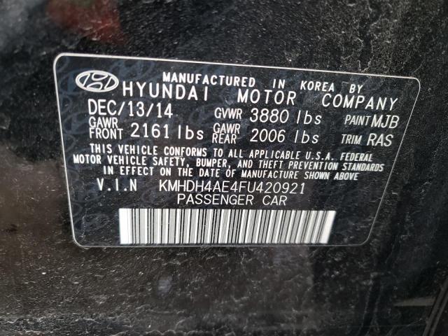 Photo 9 VIN: KMHDH4AE4FU420921 - HYUNDAI ELANTRA SE 