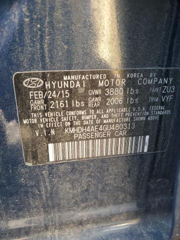 Photo 11 VIN: KMHDH4AE4GU480313 - HYUNDAI ELANTRA SE 