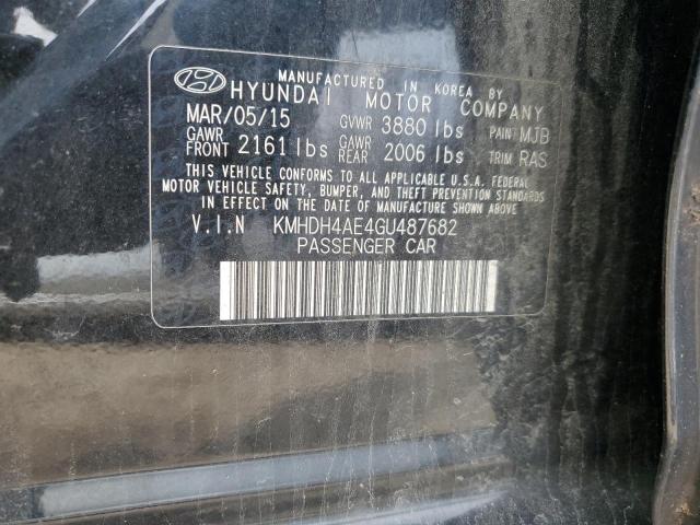 Photo 11 VIN: KMHDH4AE4GU487682 - HYUNDAI ELANTRA 